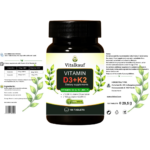 Vitamin D3 + K2 MK-7 5000 IE + 100 µg – 180 vegane Tabletten