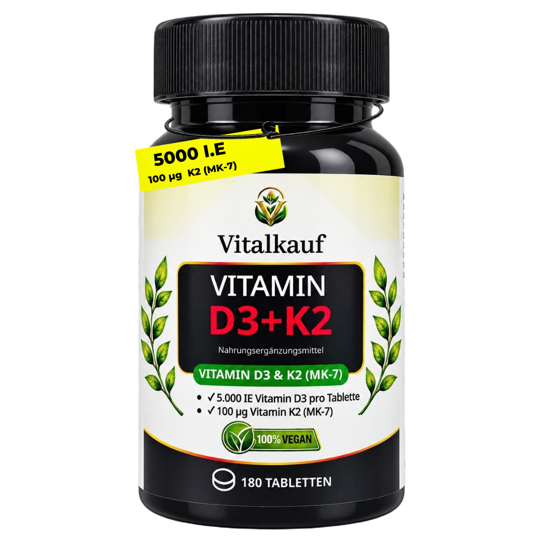 Vitalkauf Vitamin D3 K2 180 Tabletten