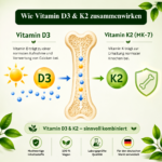 Vitamin D3 + K2 MK-7 5000 IE + 100 µg – 180 vegane Tabletten