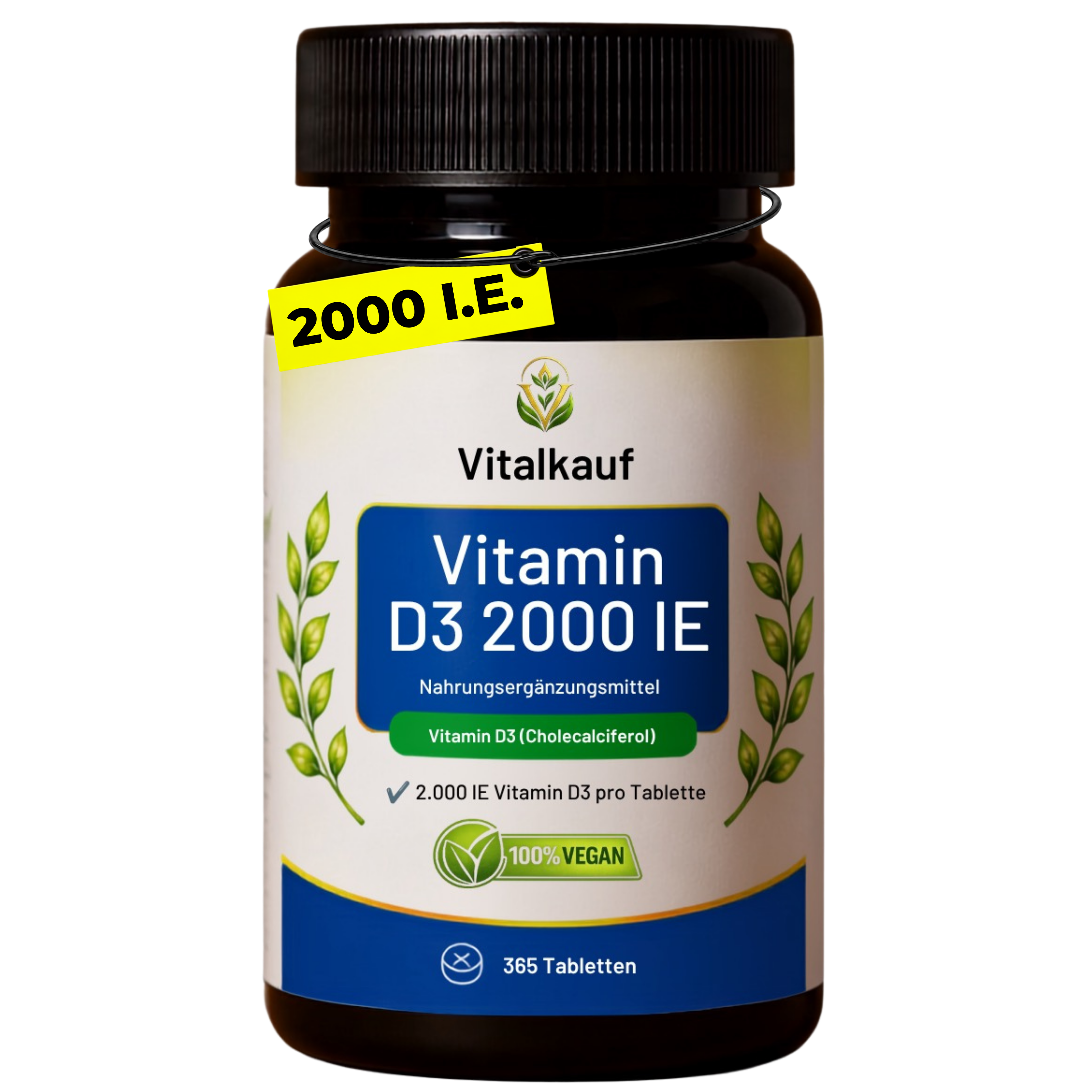 Vitalkauf Vitamin D3 2000 IE – 365 Tabletten