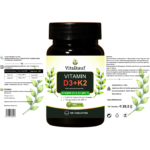 Vitamin D3 + K2 MK-7 5000 IE + 100 µg – 180 vegane Tabletten